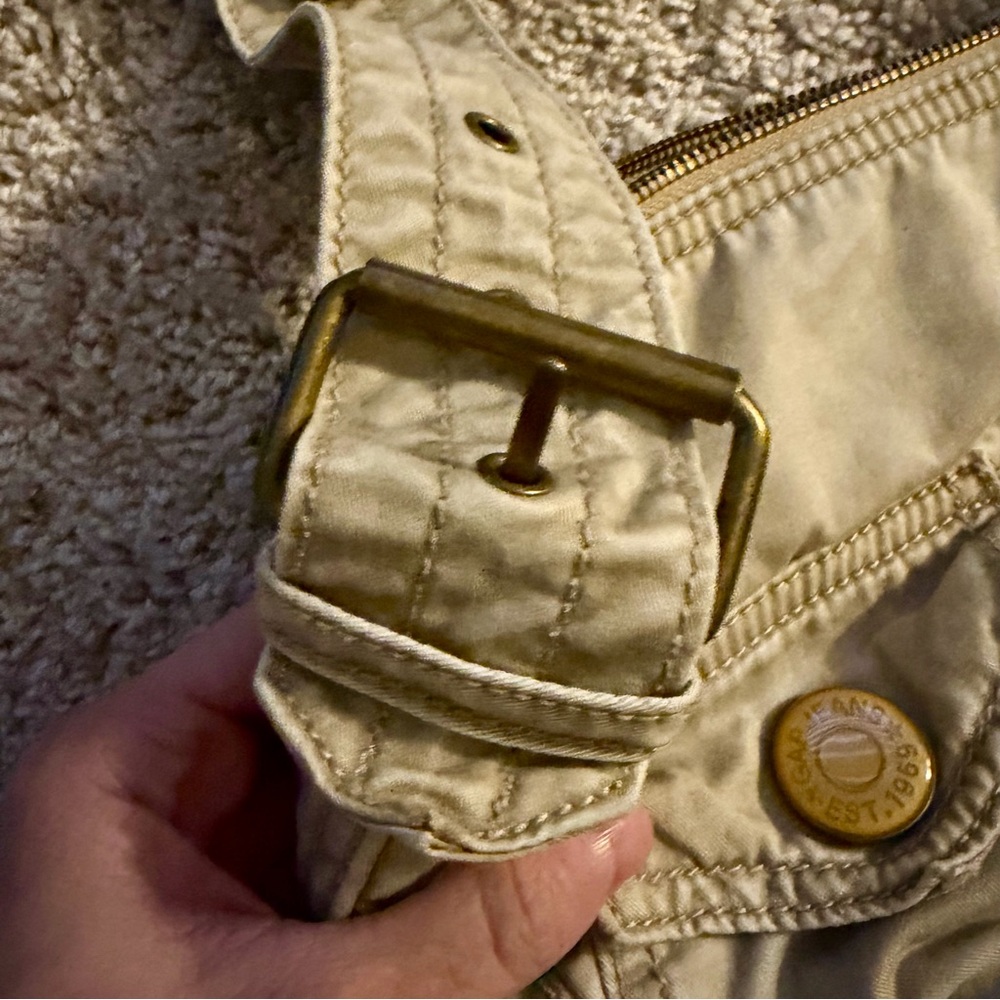 Vintage GAP Y2K Khaki Canvas Cargo Utility Shoulder Bag – 2004 - Picture 11 of 16